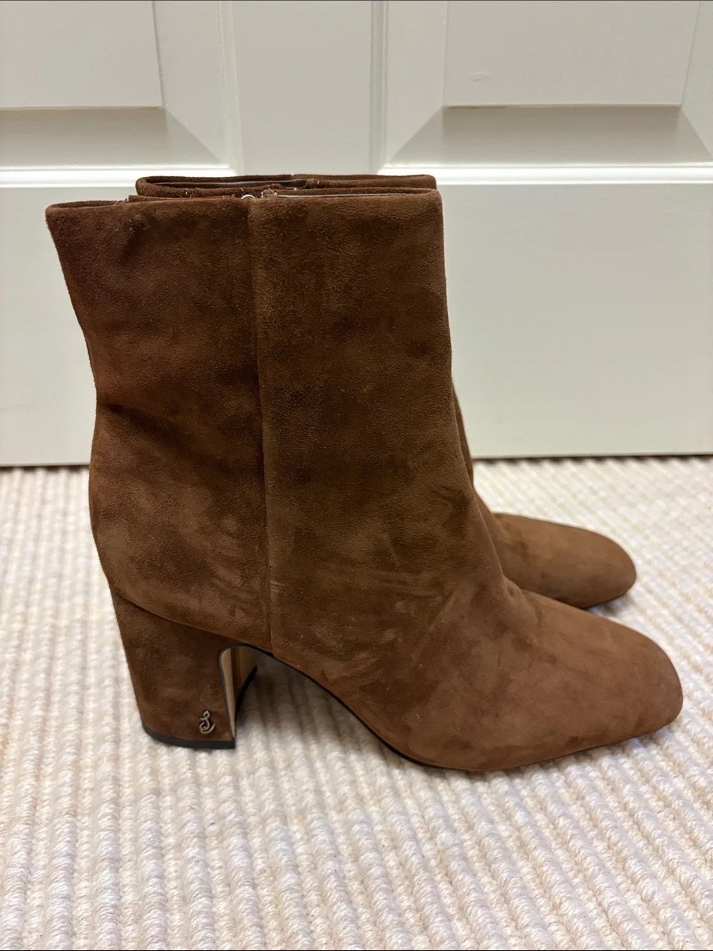 Classic Women's Brown Suede Ankle Boots